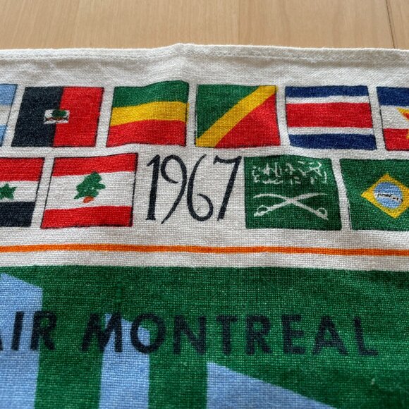 Expo 67 Linen Tea Towel - EUC - Picture 2 of 8